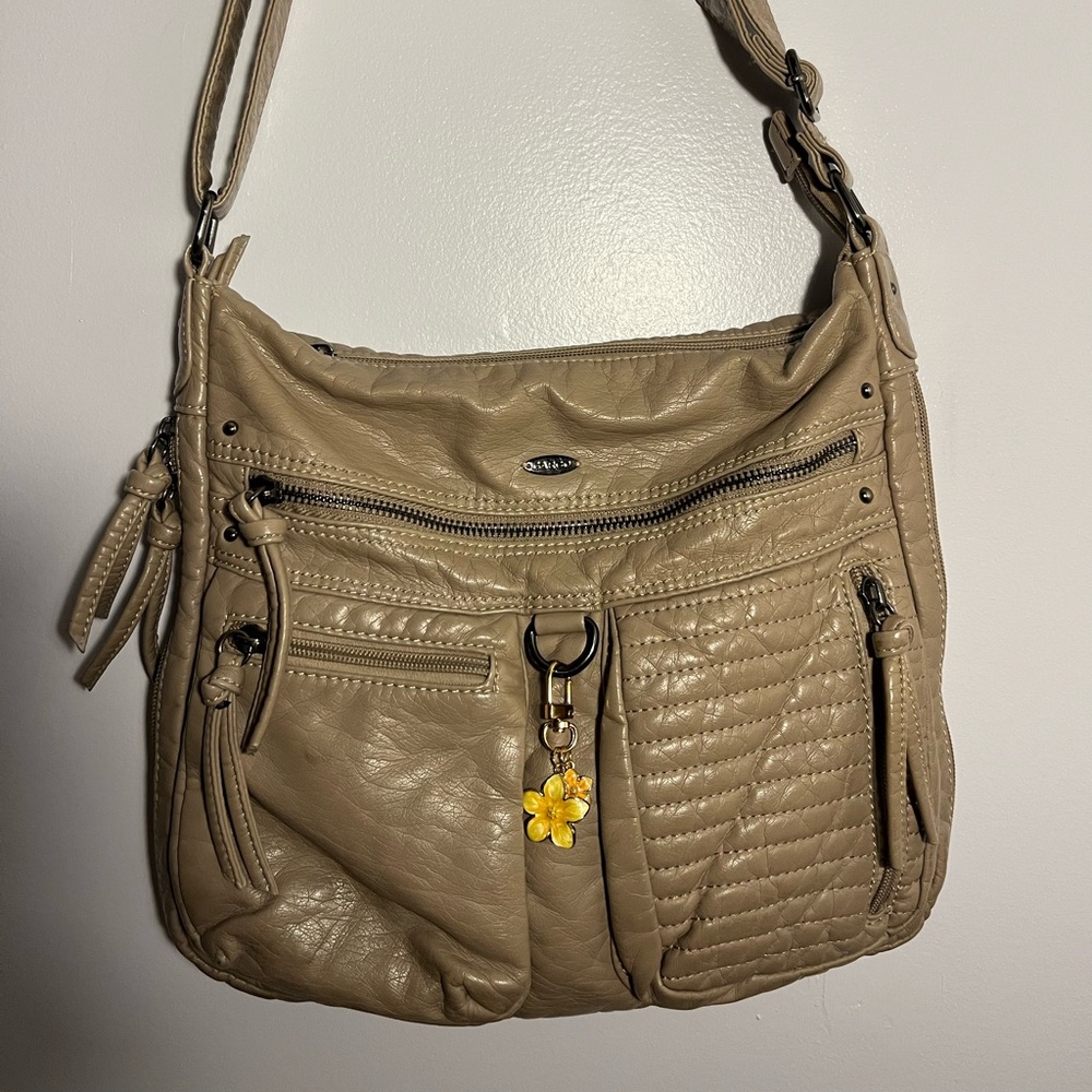 Stylish Tan CARGO Shoulder Bag